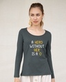 Shop Hero Scoop Neck T-Shirt-Front
