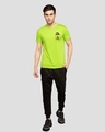 Shop Hey There Imposter Half Sleeve T-Shirt Neon Green-Full