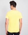 Shop Hey There Imposter Half Sleeve T-Shirt Pastel Yellow-Full