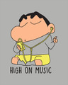 Shop High Music Shinchan Full Sleeve T-Shirt (SHL)-Full