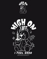 Shop Men's Black High On Life Graphic Printed T-shirt