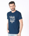 Shop High On Life Typography Half Sleeve T-Shirt-Design