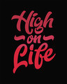 Shop High On Life Vector Half Sleeve T-Shirt