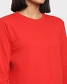 Shop Women's Red Relaxed Fit Sweatshirt