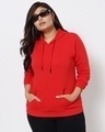 Shop Women's Red Plus Size Hoodie-Front