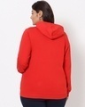 Shop Women's Red Plus Size Zipper Hoodie-Design