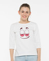 Shop High Smile Round Neck 3/4th Sleeve T-Shirt-Front