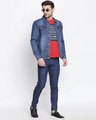 Shop Men's Blue Solid Denim Jacket-Full