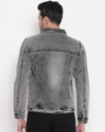 Shop Men's Grey Washed Denim Jacket-Design