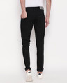 Shop Men's Black Washed With Side Twill Tape Slim Fit Mid Rise Jeans-Full
