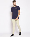 Shop Mens Cream Color Washed Slim Fit Mid Rise Clen Look No Faded Jeans-Full