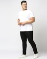 Shop Plus Size Men Black Regular Fit Mid Rise Clean Look Jeans-Full