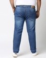 Shop Plus Size Men Blue Jogger Fit Mid Rise Clean Look Joggers Jeans-Design