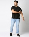 Shop Plus Size Men Blue Regular Fit Mid Rise Clean Look Jeans-Full