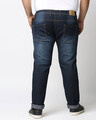 Shop Plus Size Men Blue Regular Fit Mid Rise Clean Look Jeans-Design
