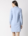 Shop Women Blue Solid Shirt Dress-Design