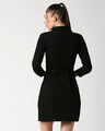 Shop Women's Black Solid Shirt Dress-Design