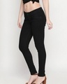 Shop Women's Black Skinny Fit Low Rise Jeans-Design