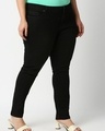 Shop Women's Black Slim Fit  Plus Size Jeans-Full