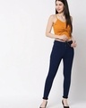 Shop Women's Blue Skinny Fit High Rise Jeans-Front