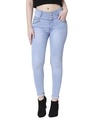 Shop Women's Blue Slim Fit Jeans-Front