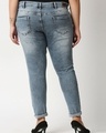 Shop Women's Grey Skinny Fit Plus Size Jeans-Full