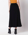 Shop Women's Black Washed A Line High Waist Skirt-Design