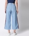 Shop Women's Blue Washed Slim Fit High Waist Palazzo