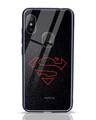 Shop Highlighted Superman Xiaomi Redmi Note 6 Pro Glass Mobile Cover-Front