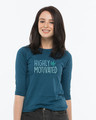 Shop Highly Motivated Round Neck 3/4th Sleeve T-Shirt-Front