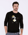 Shop Hip-hop Panda Full Sleeve T-Shirt-Front
