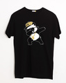 Shop Hip-hop Panda Half Sleeve T-Shirt-Front