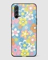 Shop Hippie Flowers Premium Glass Case for OnePlus Nord CE 5G-Front