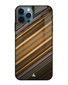 Shop Diagonal Slash Pattern Glass Case For Iphone 12 Pro Max-Front