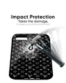 Shop Black Symbolic Pattern Glass Case for Samsung Galaxy A51-Full