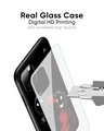 Shop Black Shadow Character Glass Case for Samsung Galaxy A51-Design