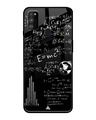 Shop Black Funny Math Glass Case for Samsung Galaxy M30S-Front
