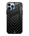 Shop V Pattern Glass Case For Iphone 13 Pro Max-Front