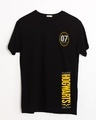 Shop Hogwarts 07 Half Sleeve T-Shirt Black (HPL)-Front