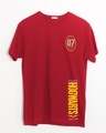 Shop Hogwarts 07 Half Sleeve T-Shirt Bold Red (HPL)-Front