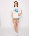 Shop Hogwarts Blue Logo Boyfriend T-Shirt (HPL)-Design