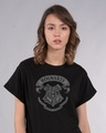 Shop Hogwarts Crest Boyfriend T-Shirt (HPL)-Front
