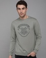 Shop Hogwarts Crest Printed Fleece Light Sweatshirt (HPL)-Front