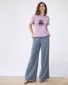 Shop Hogwarts Lilac Boyfriend T-Shirt (HPL)-Design