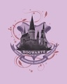 Shop Hogwarts Lilac Boyfriend T-Shirt (HPL)-Full