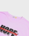 Shop Women's Purple Hope Need Typography Boyfriend T-shirt