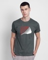 Shop Hope Tear Half Sleeve T-Shirt Nimbus Grey-Front