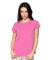 Shop Hot Pink Plain-Front