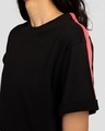 Shop Hot Pink Side Panel Boyfriend T-Shirt