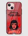Shop Hotter Than Hell Premium Glass Case for Apple iPhone 15-Front